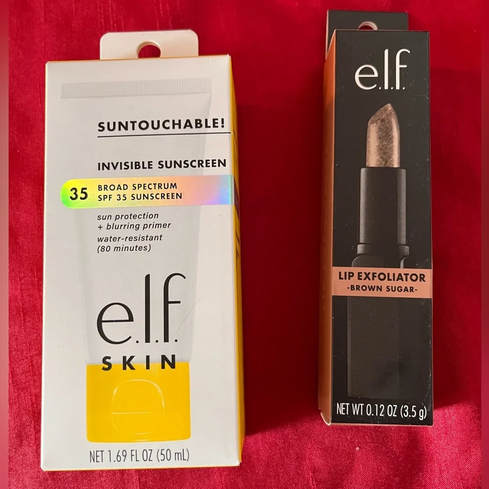e.l.f. Skin & Lip bundle! - Skin Invisible Sunscreen and Lip Exfoliator Set